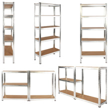 Görseli Galeri görüntüleyiciye yükleyin, 5 Tier Racking Shelf Heavy Duty Garage Shelving Storage Shelves 180 x 90 x 40cm