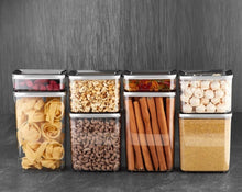 Görseli Galeri görüntüleyiciye yükleyin, Rectangular Food Storage Box Silver 4 Piece Set