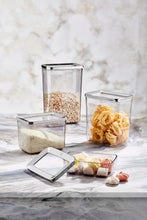 Görseli Galeri görüntüleyiciye yükleyin, Rectangular Food Storage Box Silver 4 Piece Set