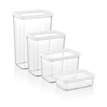 Load image into Gallery viewer, Rectangular Food Storage Box 4 Piece Set