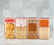 Görseli Galeri görüntüleyiciye yükleyin, Rectangular Food Storage Box Copper 4 Piece Set
