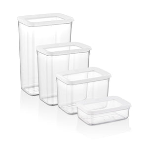 Rectangular Food Storage Box 4 Piece Set