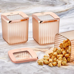 Square Copper Storage Box 3x800ml