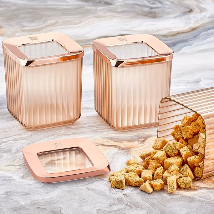 Square Copper Storage Box 3x800ml