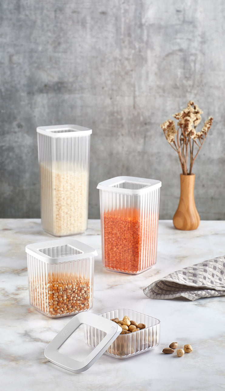 Square Food Storage Box 4 Piece Set